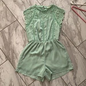 Mint Green Romper